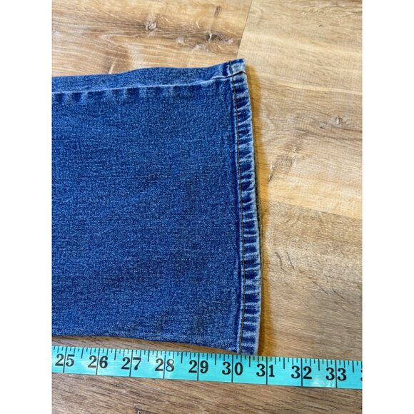 Y2K J Lo Mid Rise‎ Stretchy Bootcut Jeans Size 11 Blue - Picture 5 of 7